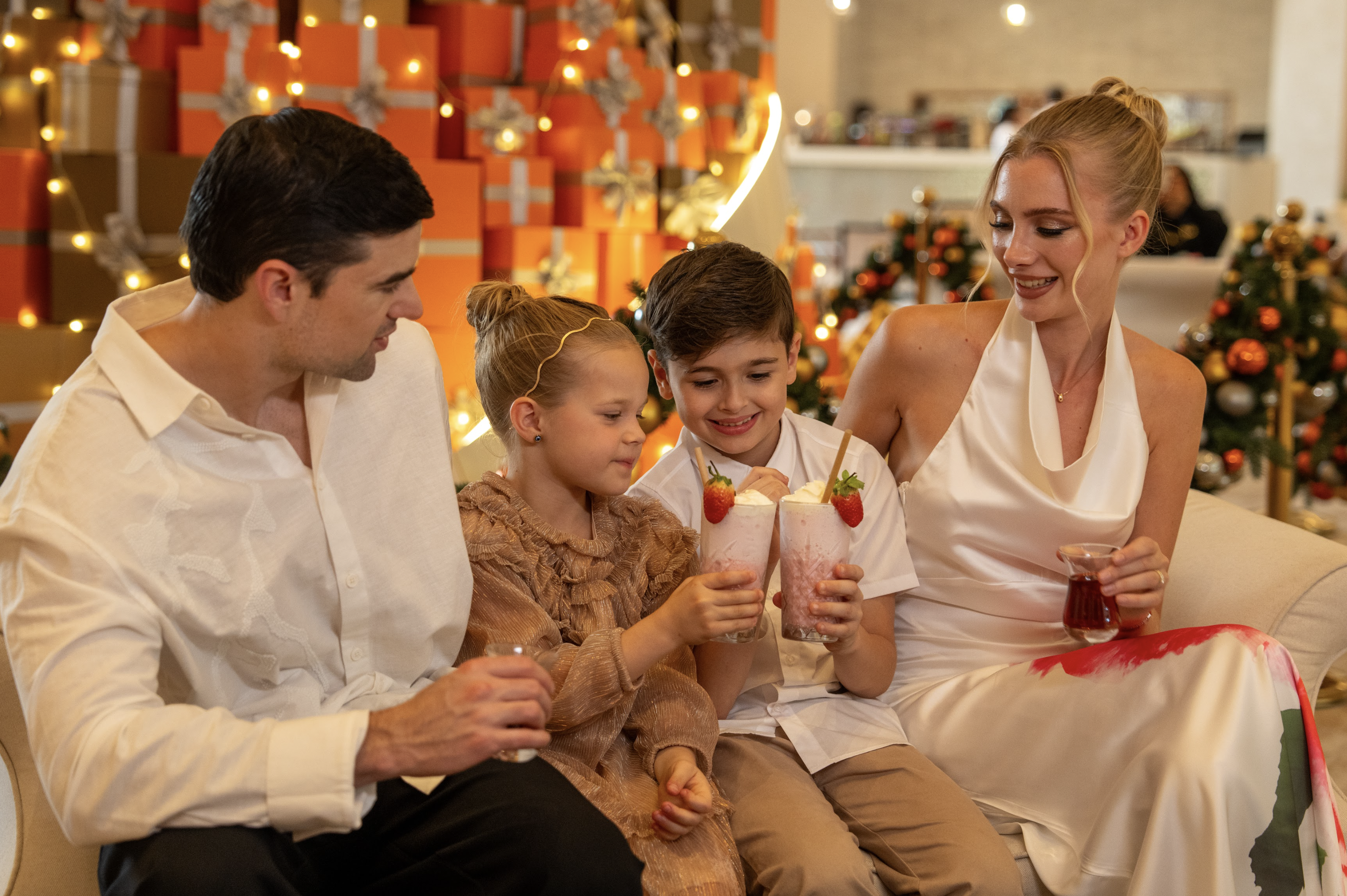 Festlicher Familienmilchshake